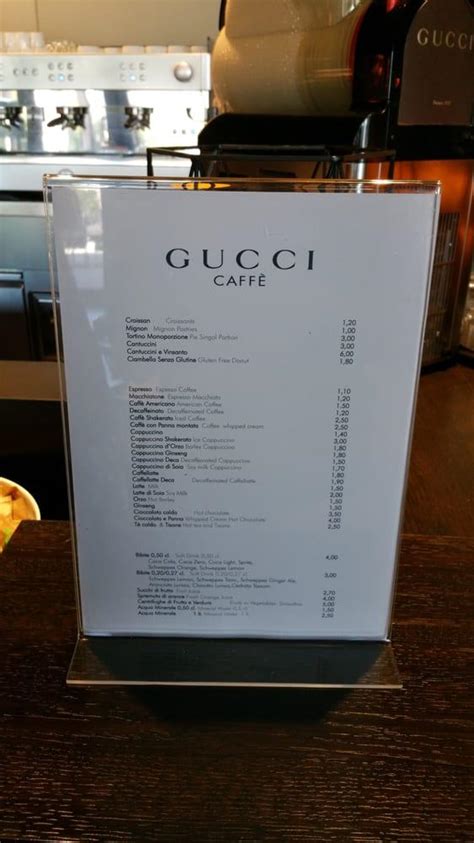 gucci caffè menu the mall|closest gucci store near me.